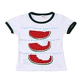 (プタス)Putars ベイビー服 子供服 Tシャツ 女の子 男の子 半袖 スイカ柄 可愛い オシャレ スポーツ 通園 運動会 旅行 記念日 プレゼント 2-7歳