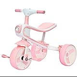 子供tricycles自転車foldable軽量シンプルな屋内と屋外2-6プラスチックピンクの自転車