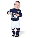 オーバーンタイガース公式NCAA 0 – 3 Months Footysuit by Glitterギア