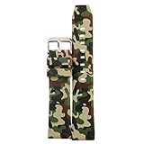 レザー腕時計ベルト Wanfei 腕時計シリコンソリッド Camo Silicone Flat全般ストラップ 腕時計シリコンソリッド色本革時計バンド ウォッチスポーツループバンドバンド とケース、フッ