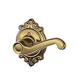 Schlage BrookshireコレクションRight Hand Flair装飾トリムレバー F170 FLA 609 BRK RH 1