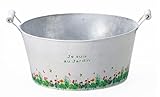 GREEN HOUSE Flower Graden Tin (ホワイト) (φ280×125mm) 3354-A