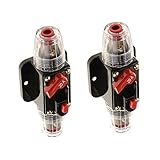 Baosity 回路ブレーカ　リセット　2個　遮断器　ソーラーシステム　カーオーディオ/ビデオ　防水　20A 12V DC　ヒューズ　インバータ　