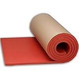 SOOMJ 断熱 吸音 防音 緩衝材 衝撃吸収 裏面が粘着テープ付きなのでカットして簡単貼り付け (4mロール 厚さ30mm, レッド)