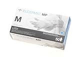 Medline 485602 Eudermic MP 12 High Risk Exam Gloves, Latex, 12 Length, Medium, Blue (Pack of 500) by