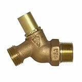 Arrowhead真鍮配管251lklf & 1 / 2 "オスパイプねじ、レッド真鍮、LooseキーホースBibb、鉛フリー