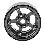 1.9インチビードロックホイールRCホイールリム5穴リムタイヤ RCホイールハブ(ゴールド)