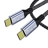 USB Type-c ケーブル USB3.1 Gen2(10Gbps) PD対応 100W/5A急速充電 4K/60Hz映像出力 超高耐久ナイロン タイプc ケーブル MacBook Pro/Air、iPad Pro/Air、iPad mini 6、Xperia、AQUOS、Galaxy、Pixel、Nintendo Switch等Type-c機種対応 (2m)