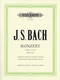 バッハ, J. S. : 2台のクラヴィーアのための協奏曲 ハ短調 BWV 1060/ペータース社/2台ピアノ4手用編曲
