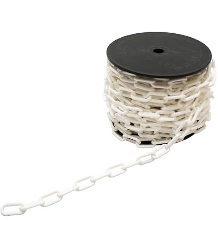 Amazon.co.jp: ニッサチェイン プラスチック白 リンクチェーン 30m 