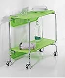折りたたみキッチンワゴンSMART イタリア製 (グリーン)