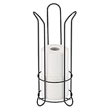 mDesign自立トイレペーパーホルダースタンドバスルームストレージの – ブロンズ