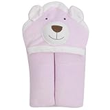 FAO Schwarz Hooded Animal Bath Wrap 100% USA Grown Cotton- PINK by FAO Schwarz