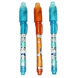 文房具セット　3本セット　不可視　インクマーキングペン　UV光　コンボ　秘密　スパイ　メッセージ　目新し