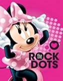 LicensedディズニープリンセスMinnieマウスRockin MyドットClubhouseソフトPlush Raschel Throwベビーサイズ毛布