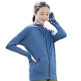 ラッシュガード 長袖 レディース ラッシュパーカー 水陸両用 UVカット率 99%以上 UPF50+ 体型カバー 水陸両用 EC610301