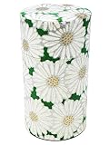 きつさこ 京都生まれの友禅紙茶缶 菊姫【 茶葉の保存性を高める 】/ 150ml 茶筒 茶入れ 茶壷 保存容器 キャニスター (グリーン)