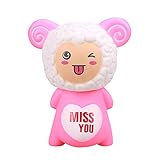 BaidecorピンクSheep Money Box Piggy Bank