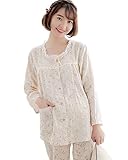 (ビメイゴー) Bmeigo マタニティ パジャマ 前開き 授乳服 長袖 春夏 花柄 授乳口付き ウエスト調節 部屋着 ルームウェア 入院準備 産前産後 上下セット 柔らかい 可愛い 全４タイプ