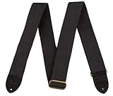 FENDER (フェンダー) ギター/ベース用ストラップ STRAP,COTTON W/FENDER LOG BLK