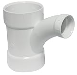Canplas 194337 PVC DWV Long Turn TY, 4 x 4 x 2-Inch, White by Canplas