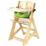 Keekaroo Height Right High Chair, Infant Insert and Tray Combo, Natural/Lime by Keekaroo [並行輸入品]