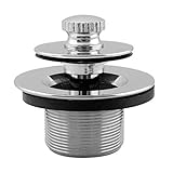 Westbrass 79438CP-F 1-3/8-Inch NPSM Fine Thread Twist-and-Close Bath Drain Plug in Chrome [並行輸入品]