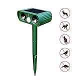 猫よけ 犬よけ 超音波 ソーラー充電式　動物撃退器 猫 犬 鼠 鳥などの対策に ＩＰＸ４防水 簡単設置 庭の清潔 保護 農作物の保護 生活便利アイテム