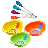 Munchkin White Hot Plastic Safety Spoons with White Hot Bowls by Munchkin