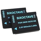 SIXOCTAVE 2個セット BP-DC7-U BP-DC7 ライカ 互換/DMW-BCG10 パナソニック 互換 バッテリー V-LUX 20/V-LUX 30/V-LUX 40/DMC-3D1/DMC-TZ22 /DMC-TZ8/DMC-ZR1/DMC-ZS10/DMC-ZS5/DMC-ZS7/DMC-ZS8/DMC-ZX1/DMC-ZX3 等カメラ対応