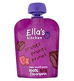 Ella's Kitchen Prunes Prunes Prunes Stage 1 from 4 Months 70g (Pack of 2) - エラのキッチンプルーンのプルーンのプルーンステー