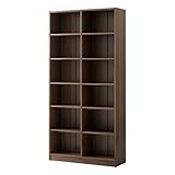 本棚 薄型 ラック 棚 木製 書棚 本箱 シェルフ 収納 コミック 大容量 おしゃれ 〔幅900〕 ウォールナット