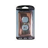 Elumina従来スチール明るい真鍮ウォールプレート、デュプレックス