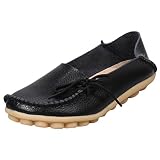 （モダンミス）Mordenmiss レディース 春シューズ モカシン ローファー フラットシューズ スリッポン ナースシューズ 34-44サイズ ブラック 36