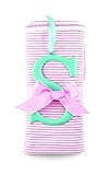 Mud Pie Cotton Receiving Blanket, S/Pink by Mud Pie
