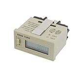 uxcell タイムカウンタ　積算時間計　9999h59mカウント範囲　DC 24Vリセット　タイマカウンタ