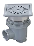 三栄水栓 【浴室用排水ユニット】 一辺148mm 縦・横排水兼用タイプ H904-150
