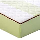 Metro Lime/White/Chocolate Quilted Changing Pad Cover by Bacati [並行輸入品]