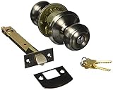 Schlage f80-geo Georgian Storeroomドアノブセット、アンティークピューター