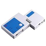 ネットワークケーブルテスター，SODIAL(R) USB 4イン1LANネットワークケーブルテスターメーターRJ45電話RJ11 BNC1394