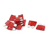 10個32V 5Aオートカーボートオートバイ大型ブレードATCヒューズレッド