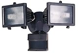 Heath Zenith HZ-5512-BZ 300-watt Quartz Halogen Motion-Sensing Twin Security Light, Bronze [並行輸入品]