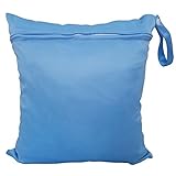 XFentech おむつや袋の布のための赤ちゃんの湿った、そして乾燥した袋 - 再使用可能で、防水 (ブルー)