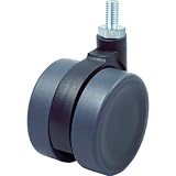 SAMSONG CASTER SAMSONG デザイン双輪キャスター「Frog」黒 ネジ 自在 65mm FROG-T-65-BK