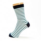 (グレェド) Groedoキッズ ソックス サイズ1-2 ( 12 ～ 14 cm) デニムブルー ・ ブルーグリーン ・ 白 ストライプ オーガニックコットン