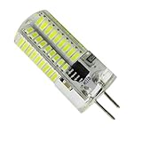 Pack of 10,G8 LED Bulb Dimmable 110V 120V 130V AC 4W 440 Lumens 72pcs 4014 SMD Silicone Lamp Chandel