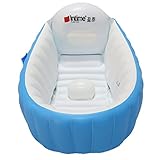 Dovewill 高品質　PVC 　インフレータブル　キッズ　ベビーバス　バスタブ　排水設計　2色選べる - ブルー