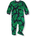 THE CHILDREN'S PLACE(ザ・チルドレンズプレイス) モンスター トラック プリント ブランケット スリーパー タイダル ロンパース長袖 0～3ヶ月【並行輸入】