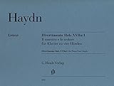 ハイドン: ディヴェルティメント ヘ長調 Hob.XVIIa/1/原典版/ヘンレ社/ピアノ連弾 (1台ピアノ4手)