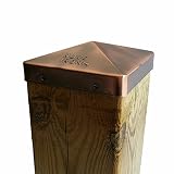 Nuvo Iron 5.5" x 5.5" Eazy Cap (for Posts with Rounded Corners) - Copper Plated [並行輸入品]